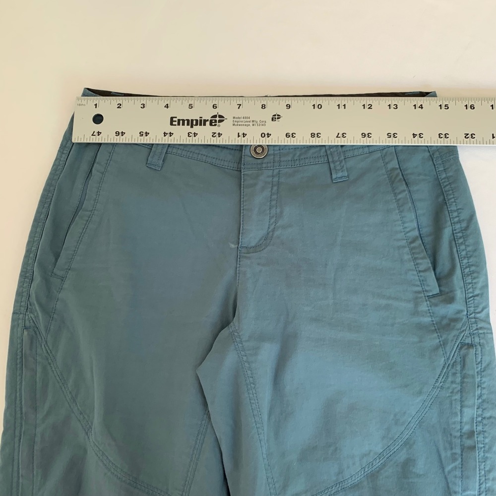 Kuhl Hiking Pants Women 4 Short Teal Blue Articulated Knee Gorpcore Outdoor - Picture 9 of 14